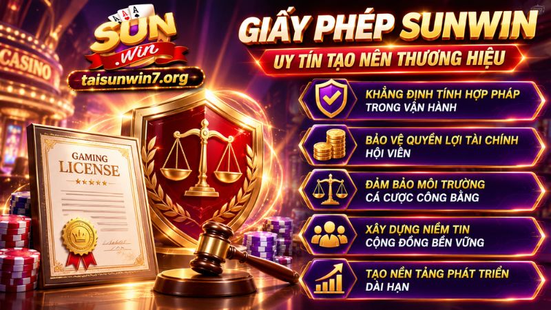 Vai trò quan trọng của các giấy phép SUNWIN