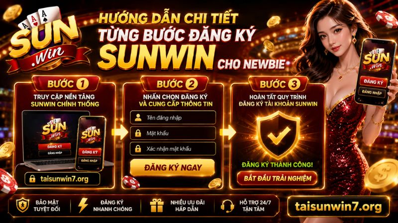 Hướng dẫn quy trình đăng ký tài khoản Sunwin cho newbie