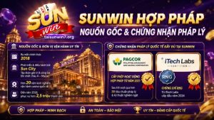 Nguồn gốc và chứng nhận pháp lý của SUNWIN hợp pháp