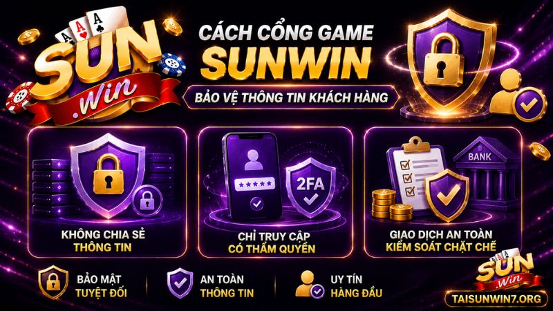 Cách cổng game SUNWIN bảo vệ thông tin khách hàng