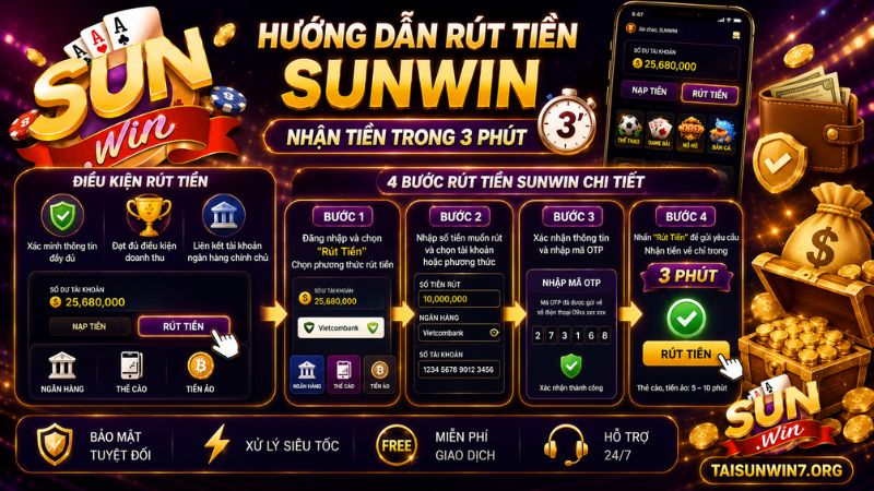 Hướng Dẫn Rút Tiền SUNWIN