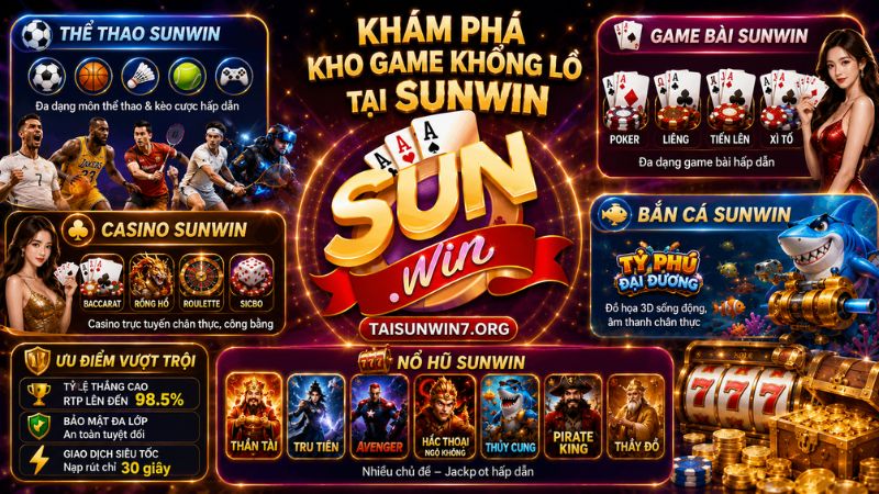 Khám Phá Kho Game Khổng Lồ Tại SUNWIN