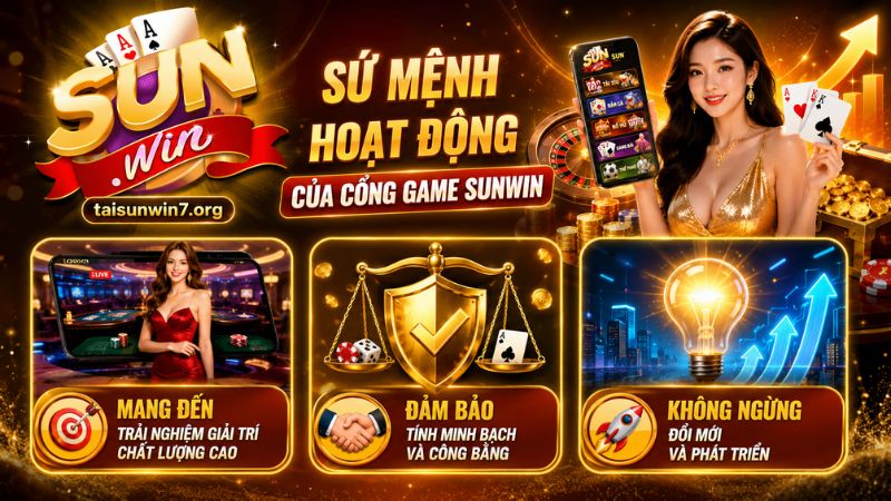 Giới Thiệu sứ mệnh hoạt động của cổng game SUNWIN